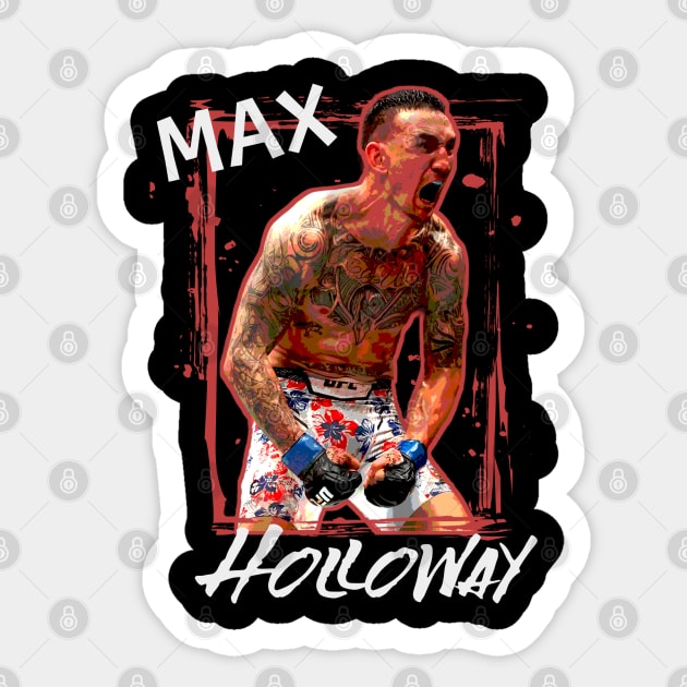 Max-Holloway Sticker by edongskithreezerothree